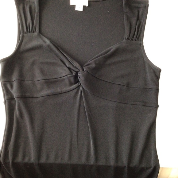 Ann Taylor Loft “Little Black Dress” size 8 sleeveless knotted at breast - Picture 5 of 7